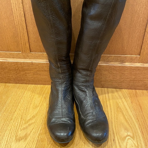 Lanvin Brown Leather Boots 7.5 - Picture 6 of 9